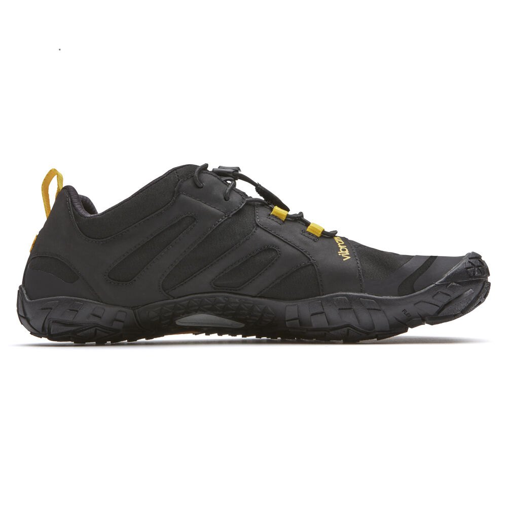 Vibram FiveFingers Herre Løbesko Sort/Gul - V-Trail 2.0 - 0573UIACQ